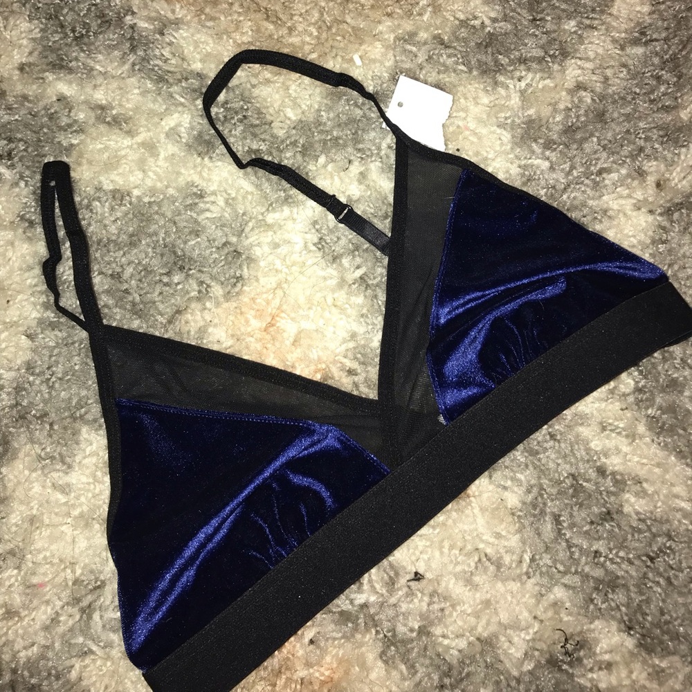Velvet Bralette Hipster Top